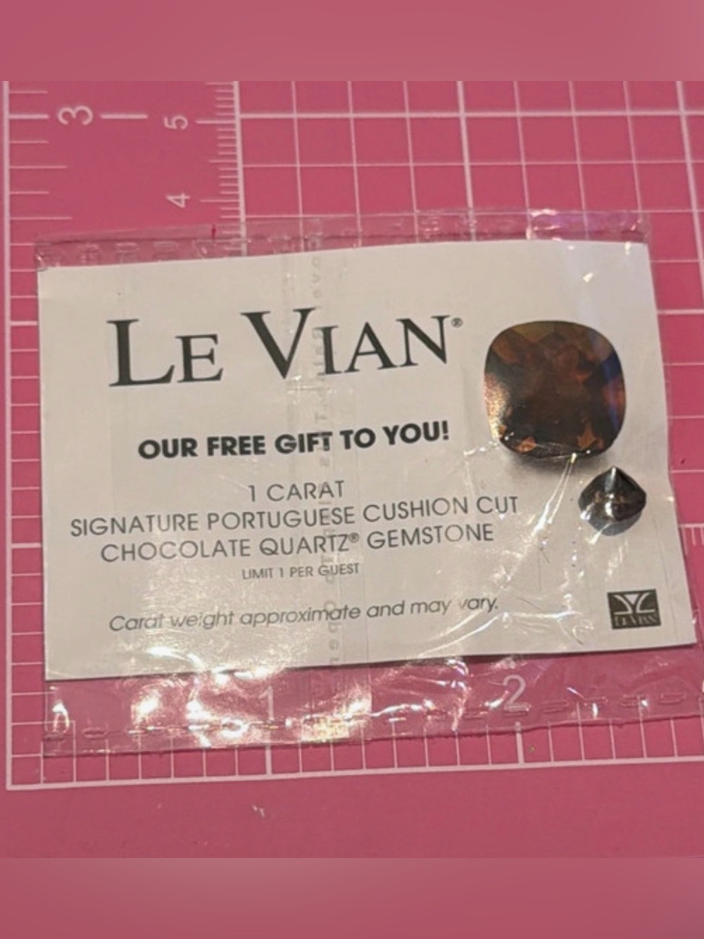 Le Vian 1 carat Chocolate Quartz Gemstone NWT sealed